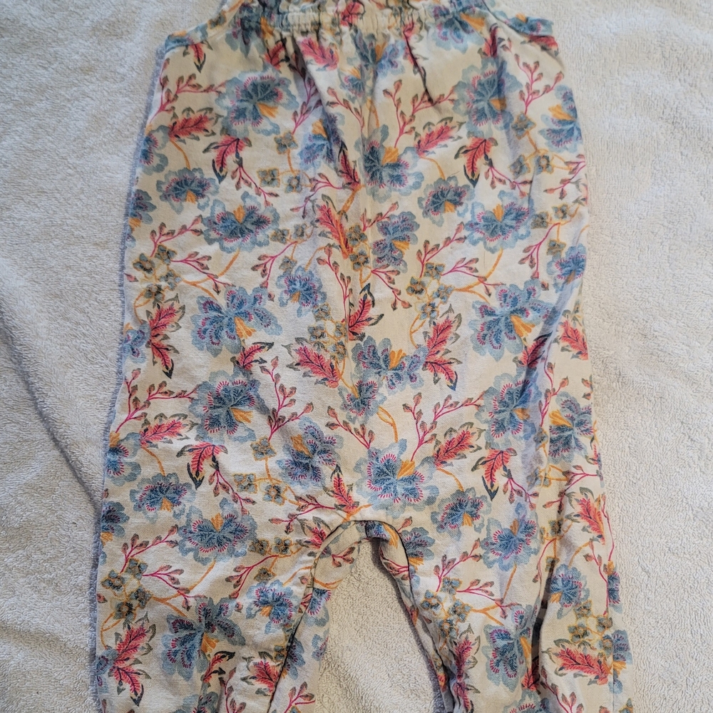 Old Navy Floral Kids Romper - Blue and Pink